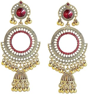 Missgrace Aretes bohemios con diamantes de im...