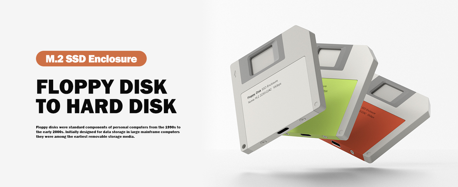 Amazon.com: Hagibis SSD Enclosure, Floppy Disk Style USB 3.2 Gen2