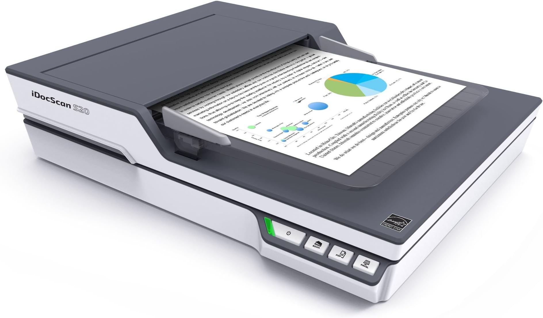 Home Office-Mustek iDocScan S20 Flatbed Duplex ADF Scanner