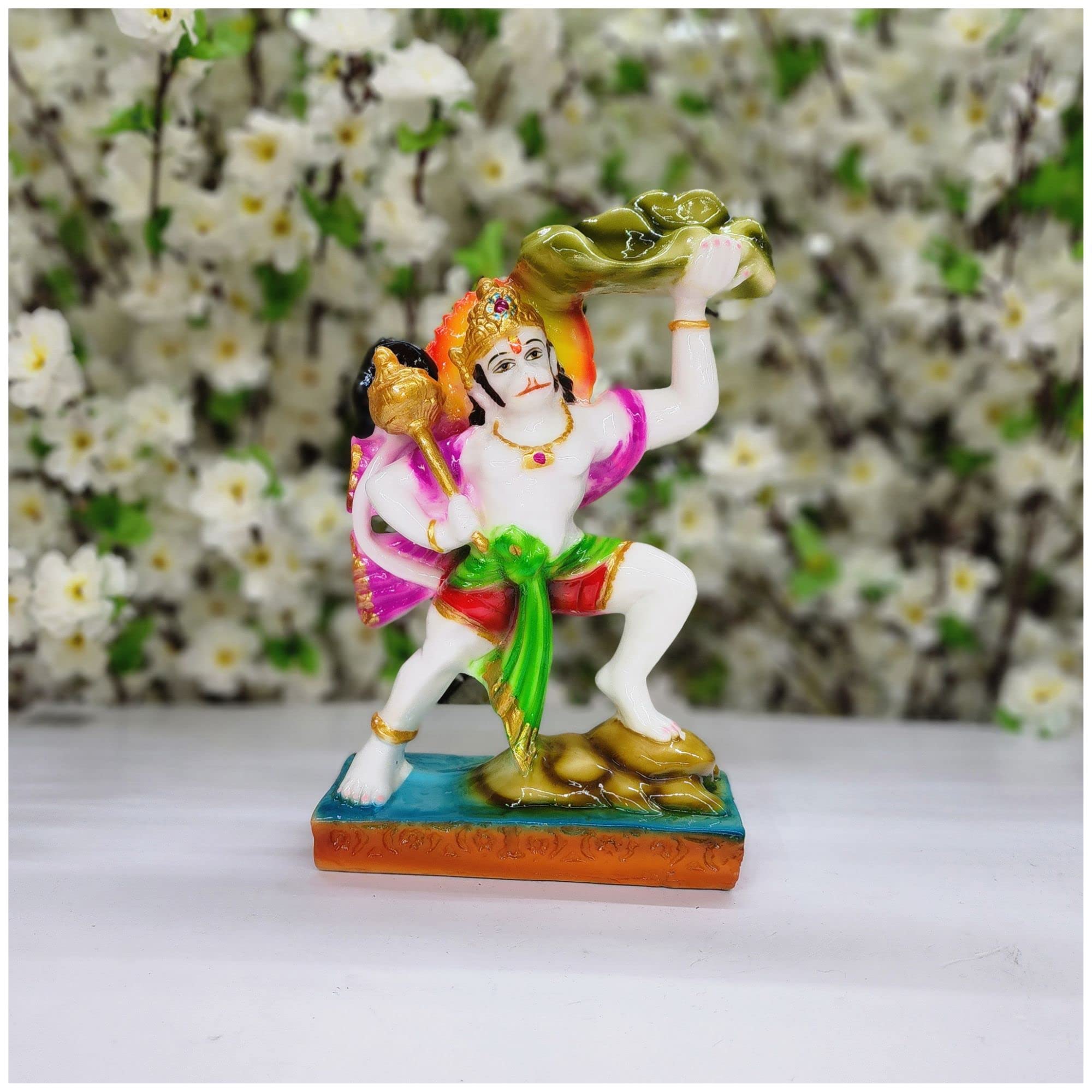 Buy AtoZ India Cart Lord Hanuman Ji Statue in Marble Dust Hanuman