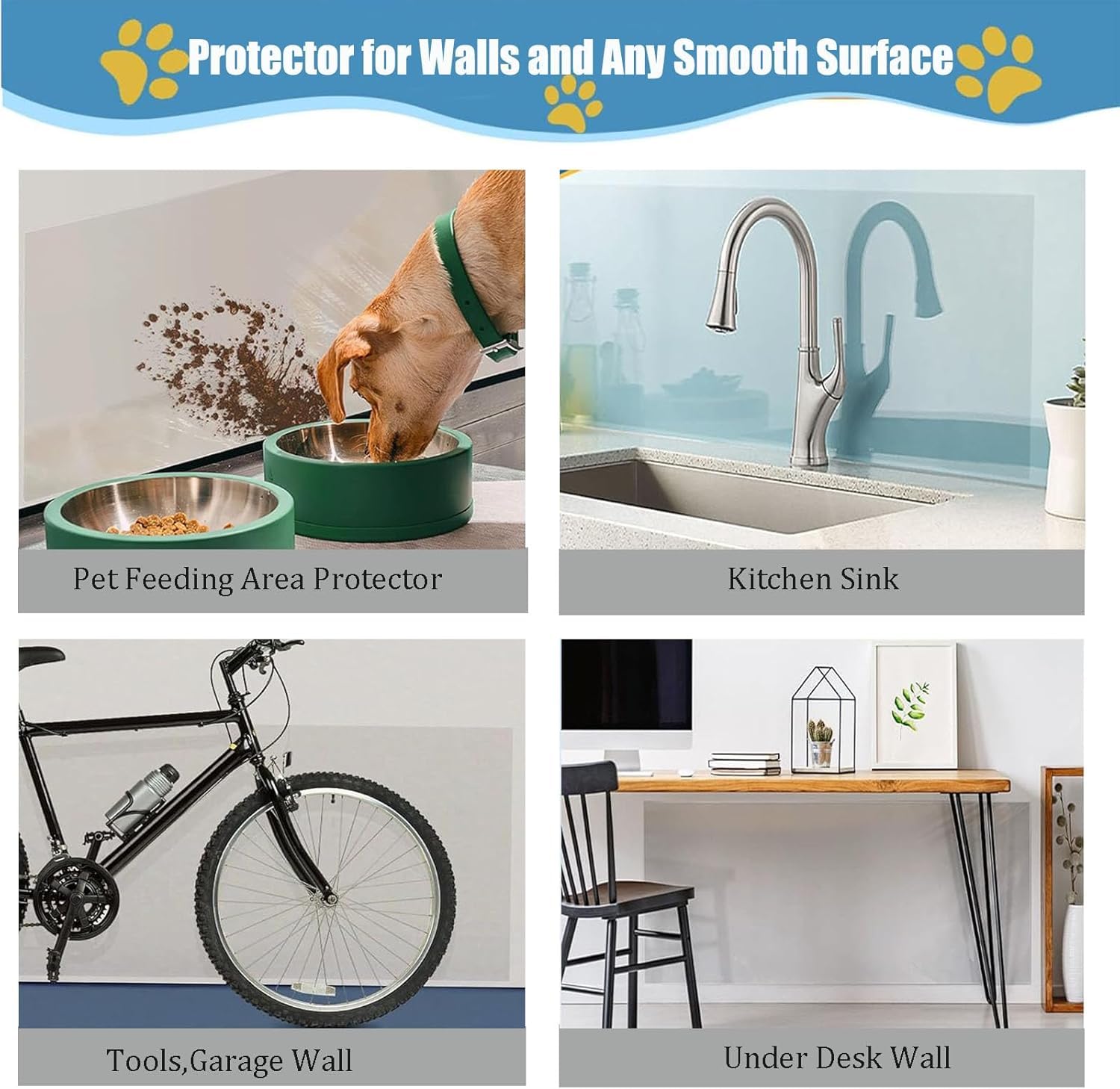 Protection Canape Chat Anti Griffe 40x500cm, Protecteur De Rayure De Chat Autocollant pour Meubles Porte Mur Canapé Comptoirs Armoire