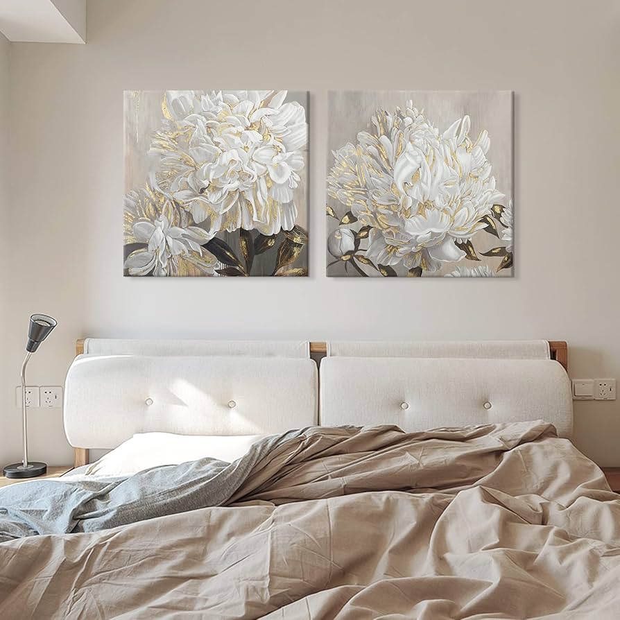 floral art✼•• Honeybloom Floral Canvas Wall Art, 16x20 | At Home
