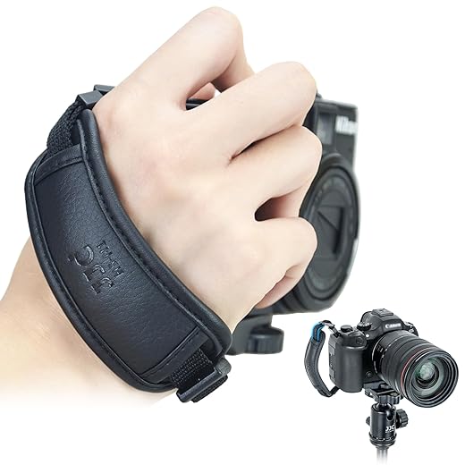JJC Camera Hand Grip Strap for Canon EOS R8 R10 R7 R5 C R6 Mark II R RP 90D 5DM4 Rebel T7 T8i T7i T6i T6 SL3 4000D Sony A6700 Nikon Z30 Coolpix P950 P900 Panasonic Lumix DMC-GX85 G85 GH4 G100 FZ80