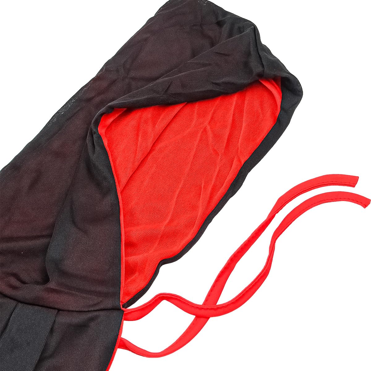 ANCLLO Vampire Cape Adult,Unisex Halloween Black Red Hooded Cloak Vampire Cape,Reversible Hooded Adult Vampires Cape - Image 4