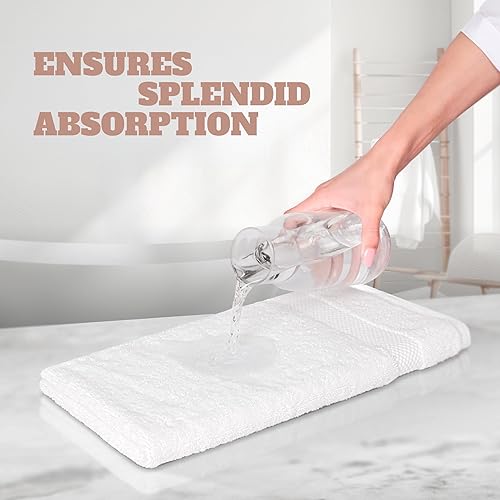 Vista 58 de White Classic Bleach Safe - Toallitas de maquillaje negras para limpieza facial, paquete de 6, toallas de maquillaje negras de algodón de lujo súper