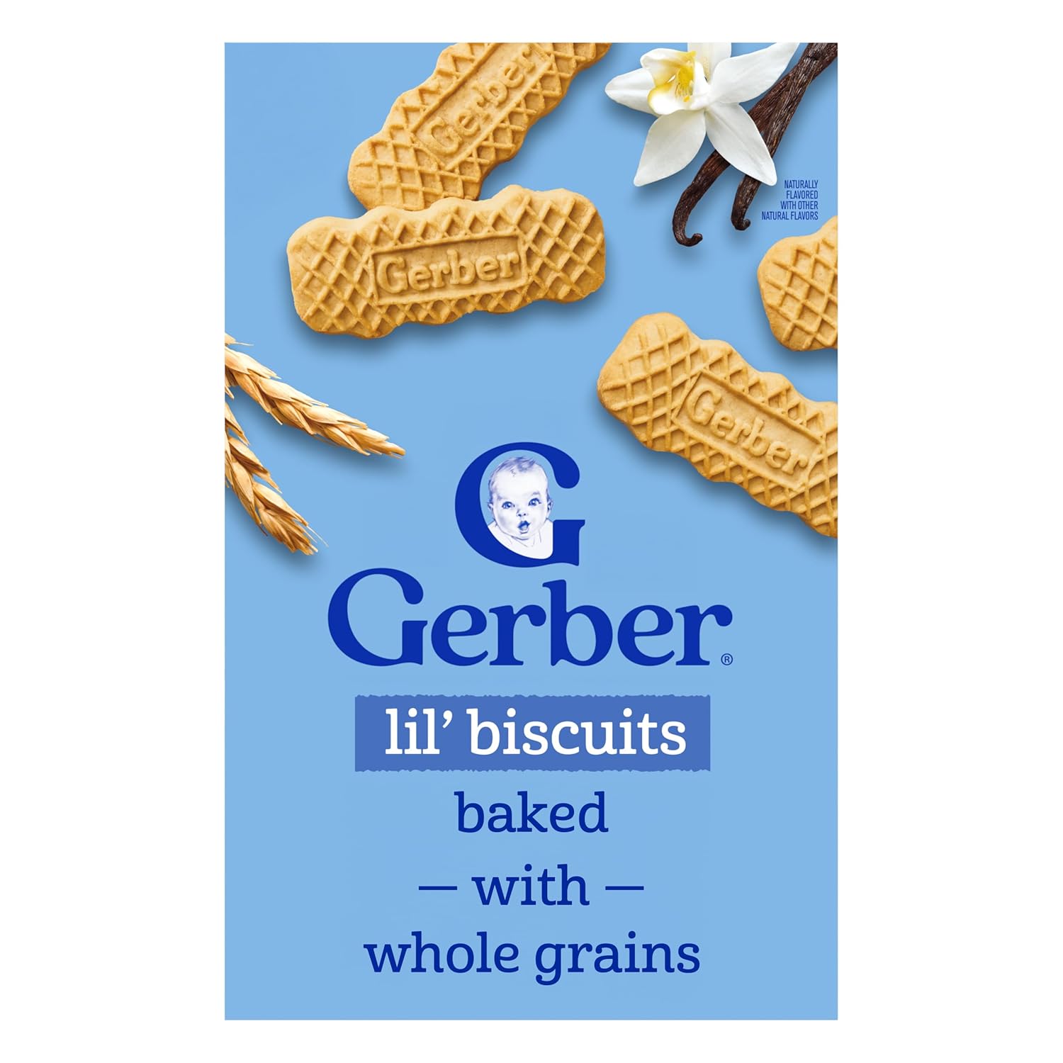 Gerber Toddler Lil' Biscuits (Vanilla Wheat Lil Biscuits, Pack of 4)