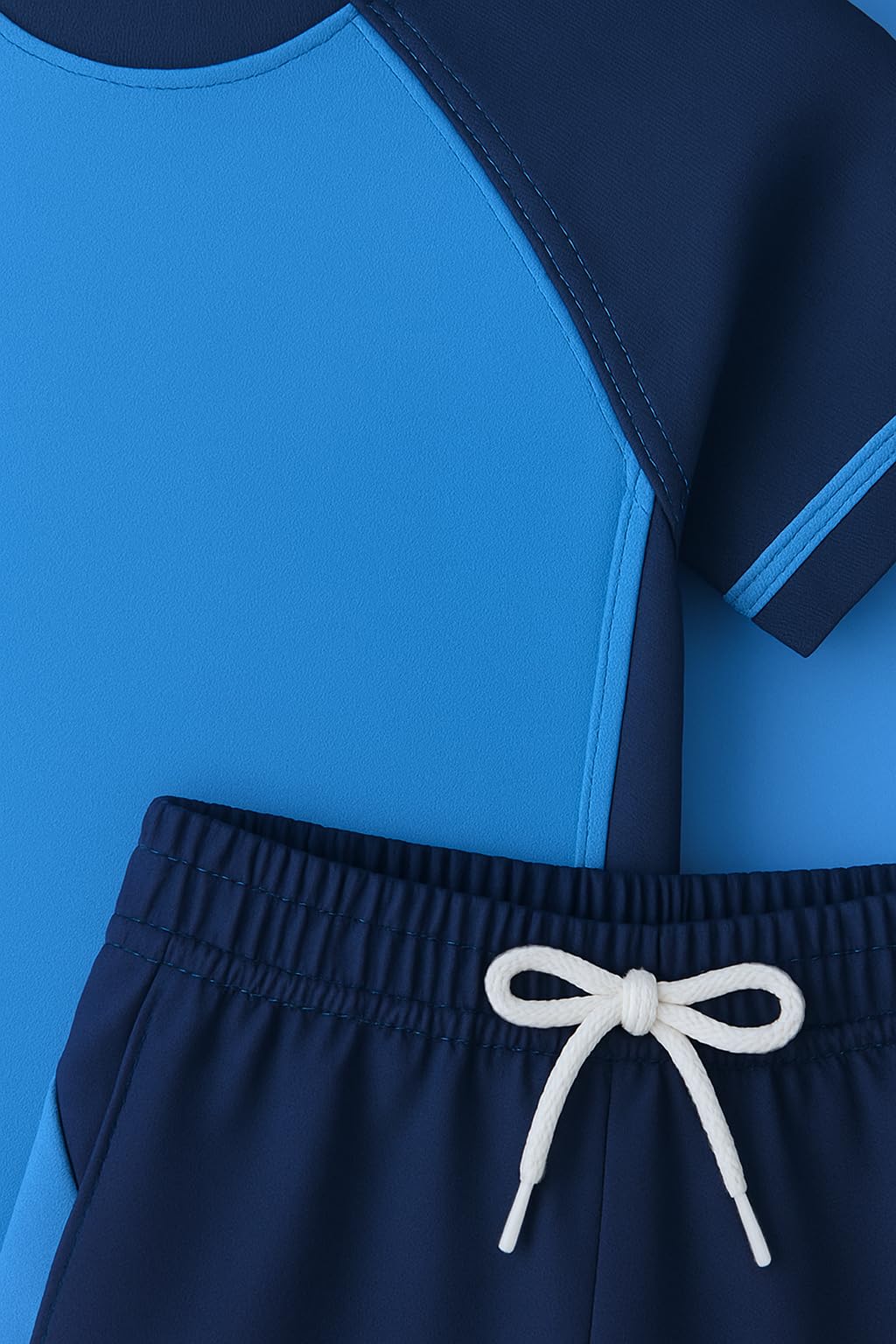 Bubble Berry Boys' 2-Piece Swim Set | Sporty Style | Polyester-Spandex Blend (in, Age, 9 Years, 10 Years, Blue) - Image 4 thumbnail