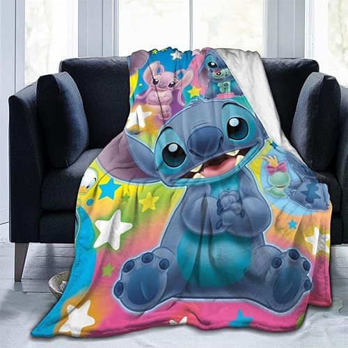 Manta de franela de dibujos animados súper suave para sala de estar, sofá, cama, decoración de habitación, regalos de 50 x 40 pulgadas
