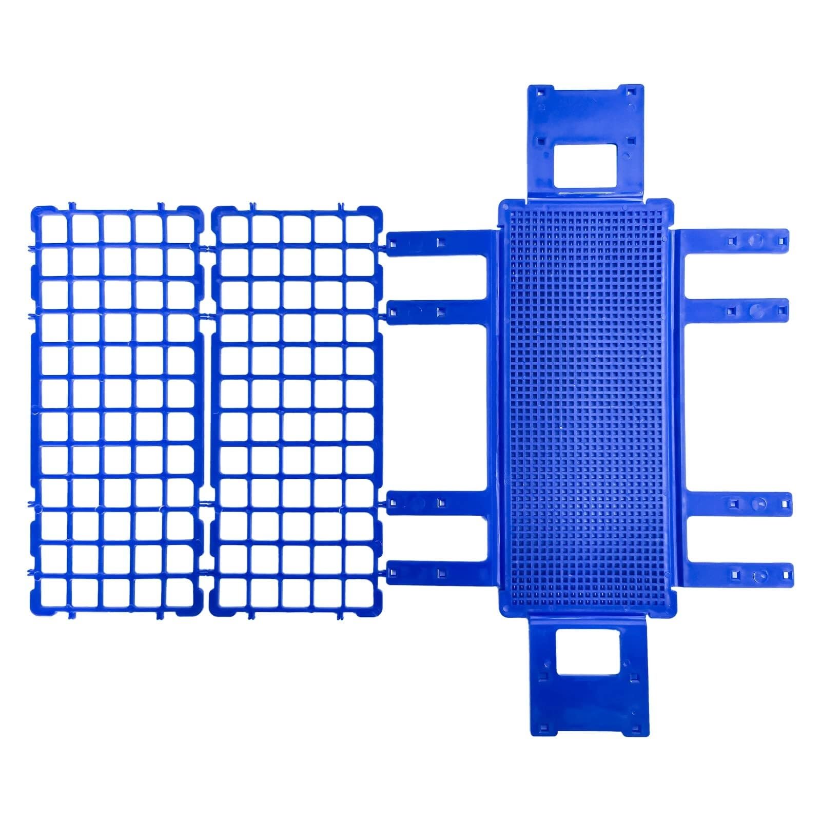 Reagenzglasständer Waschbar 3er-Pack Reagenzglasgestell aus Kunststoff, 60 Löcher, Labor-Reagenzglasgestellhalter for 16-mm-Reagenzgläser, abnehmbar Schule Labor