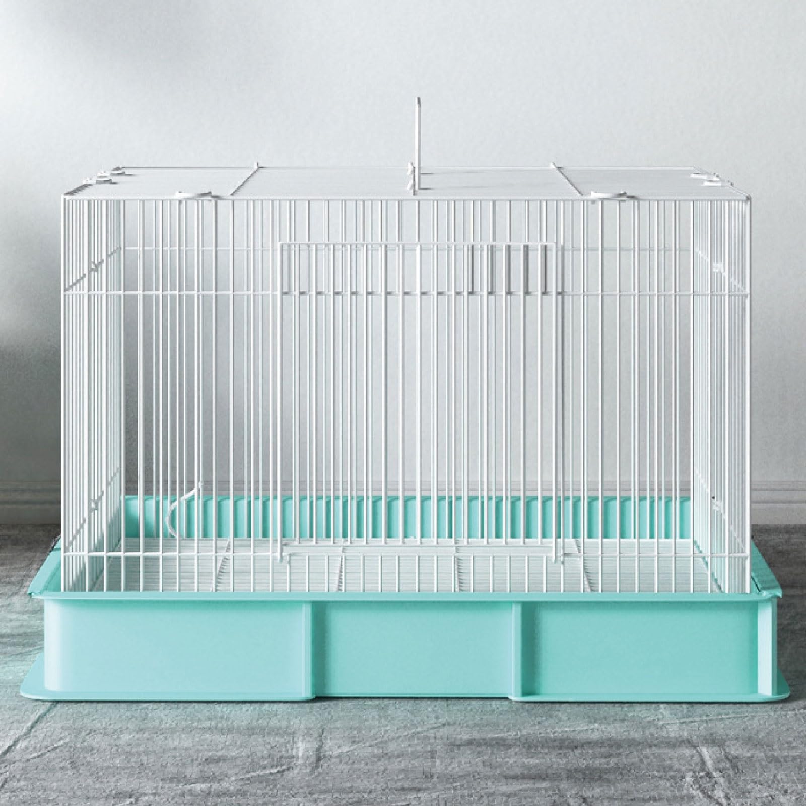Gabbia per Piccoli Animali, Gabbia per Conigli per Animali Domestici al Chiuso, per Conigli, Criceti, Ratti, Gerbilli, Porcellini D'India, Cincillà(Blue)