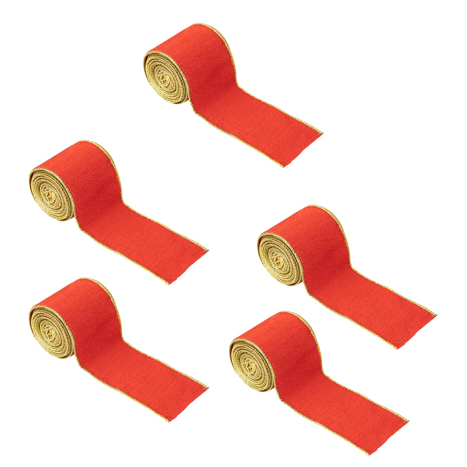 Elnwnnkc Red Festival Christmas Ribbon Collection Elegant Seasonal Gift Packaging Ribbon Wrapping Ribbons With Christmas Accent