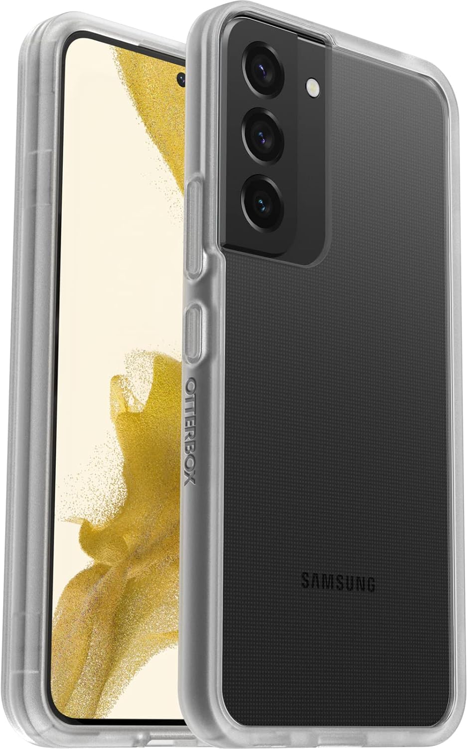 OtterBox Galaxy S22 Prefix Series Case - CLEAR, ultra-thin, pocket-friendly, raised edges protect camera & screen, wireless charging compatible