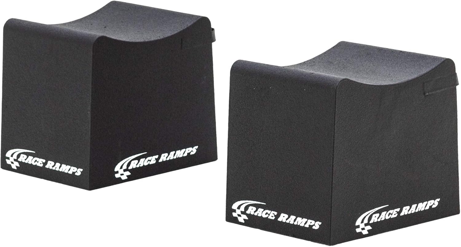 Race Ramps 2-Pack RR-WC-12 Car Wheel Cribs, Lightweight & Non-Scratch for Maintenance & Display, 12" - Portable Automotive Platform Riser for Oil Changes and Garage Use