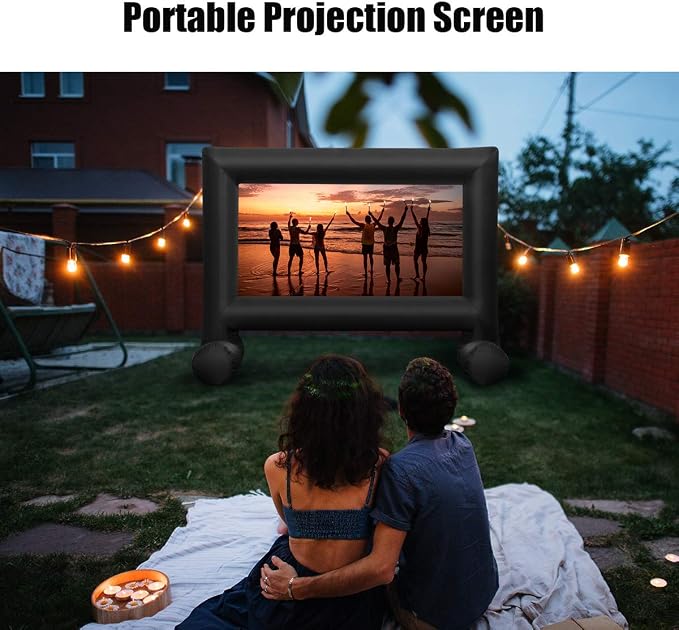 Pantalla inflable para proyector Tangkula 14FT miniatura 2