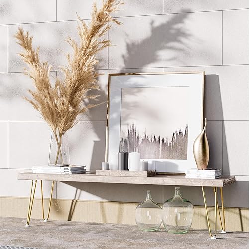 Miniatura 88 de SMARTSTANDARD Patas de muebles de horquilla de alta resistencia de 16 pulgadas, proyectos de bricolaje de metal para mesitas de noche, mesa de café