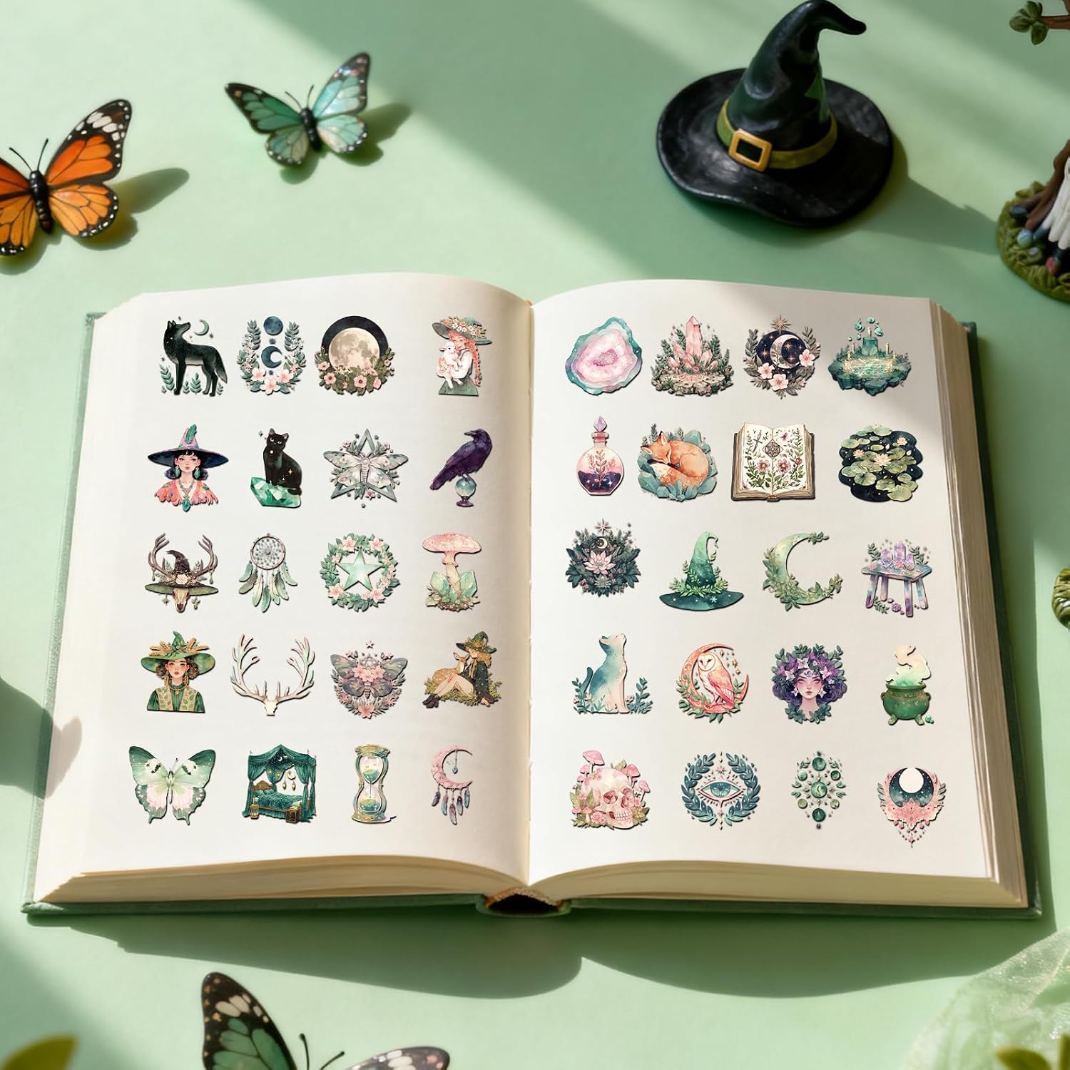 Witchy Aesthetic Stickers - 50 Pcs Witch Gift for Girls Women image 5