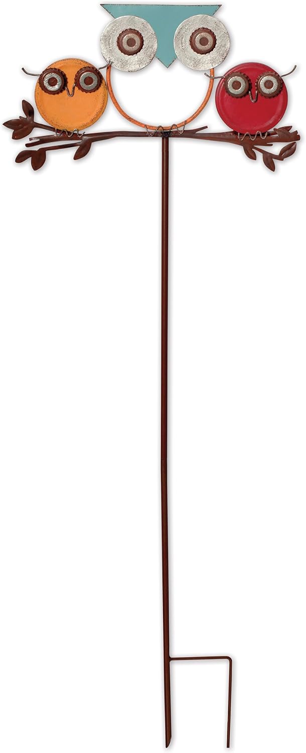 Sunset Vista Designs Owl Found Objects Garden Stake