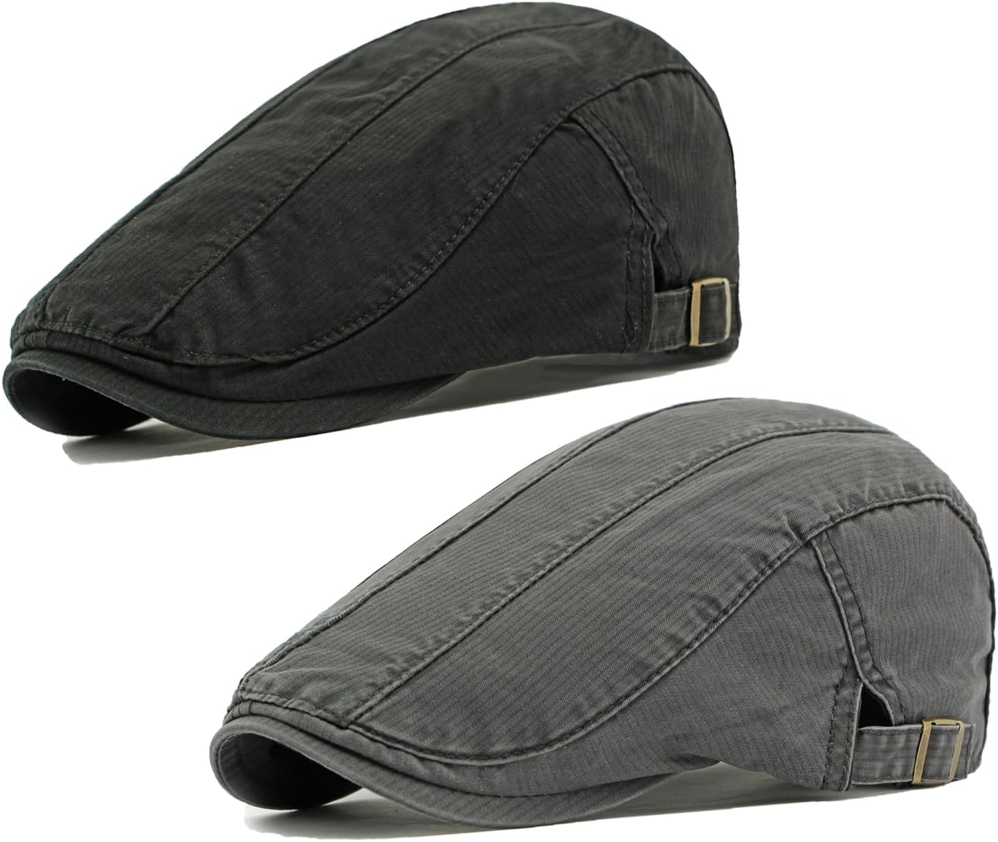 Cotton Newsboy Cap for Men Flat Hats Adjustable Ivy Gatsby Driving Hat Cap