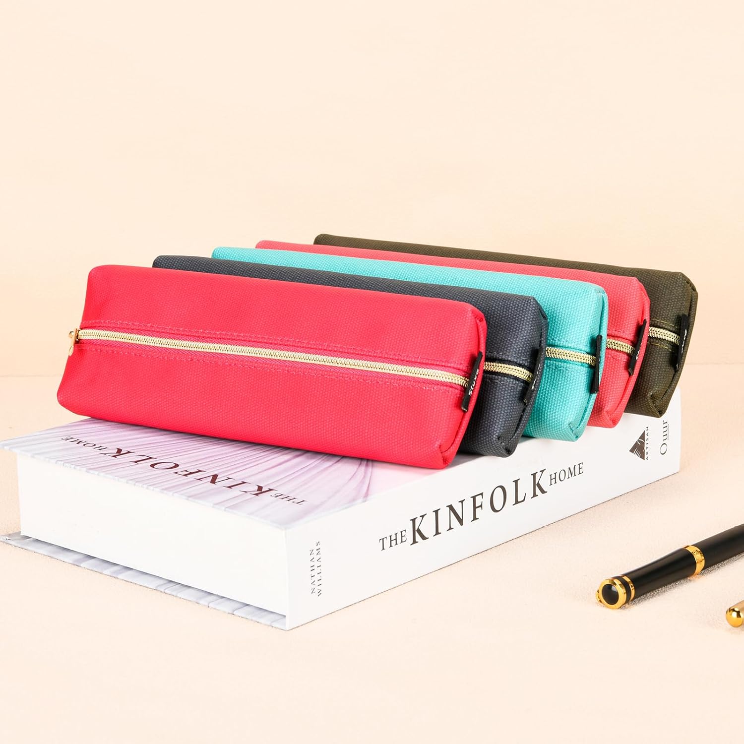 Pencil case pouch, Pencil case for adult, Medium college pen case ， Cute pencil pouch.