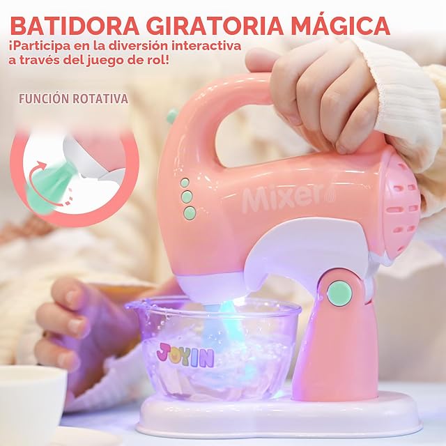 Foto 5 de 8 de JOYIN Play Juguetes de Cocina, Juego de electrodomésticos de Cocina con cafetera, batidora