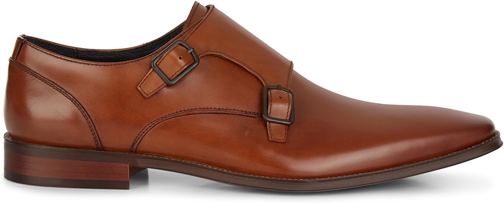 John White Men's Tan Frampton Double Monk