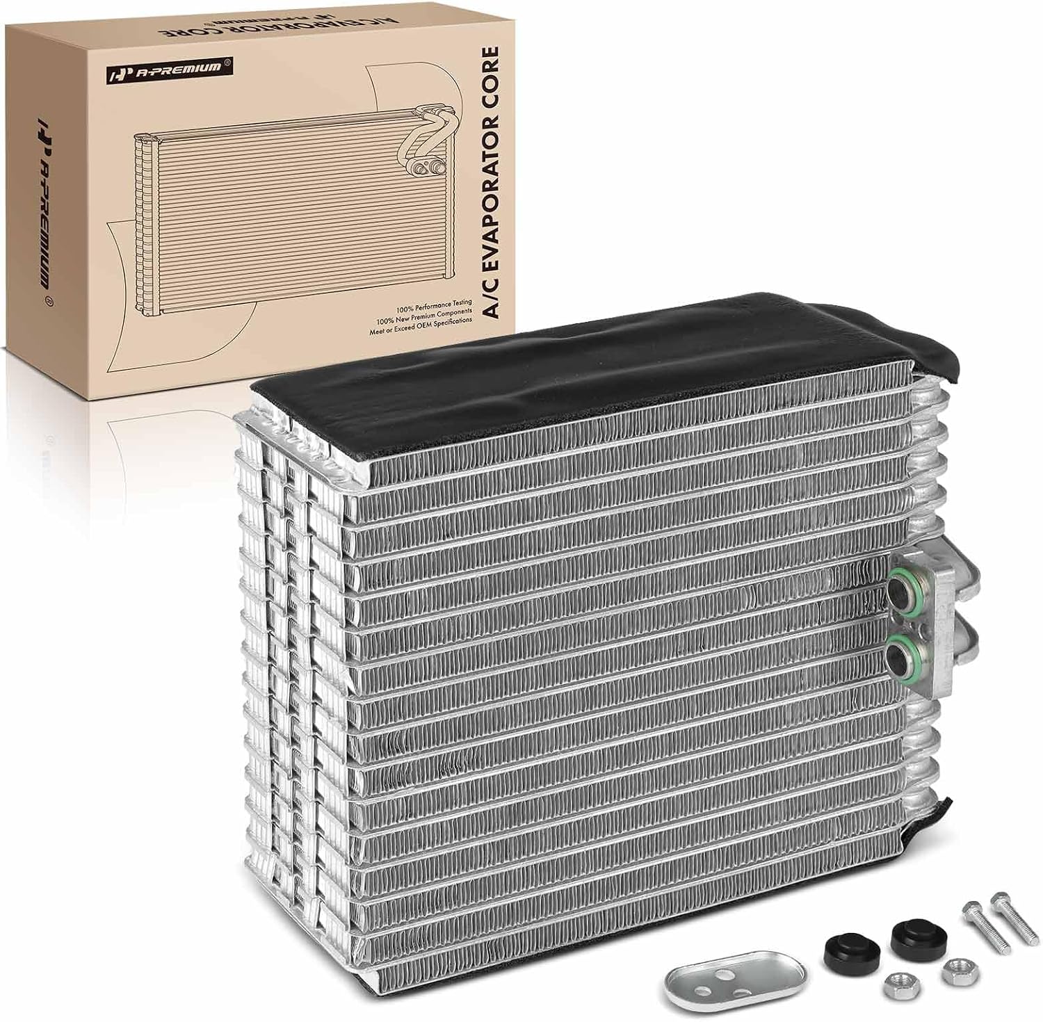 A-Premium Front AC Evaporator Core Compatible with Toyota RAV4 1996 1997 1998 1999 2000, with Pressing Plate