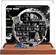 Acrylic Display Case for Lego 75419 Death Star Legion Model,Building Model Set,Dust&Moisture Resistant&Home Decoration, Compatible with Lego 75419(Box Only) (Wood-Backed Spray)
