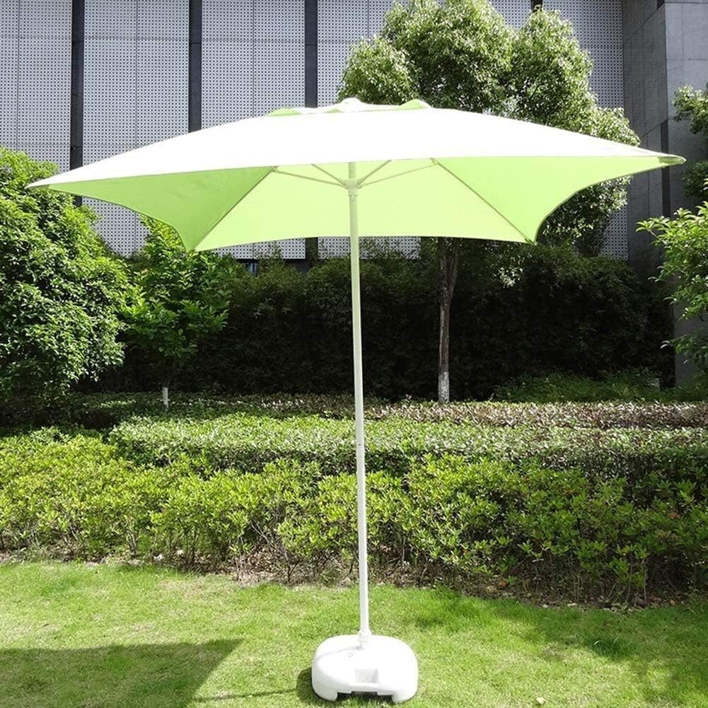 Overhanging Umbrella Outdoor Garden Umbrella Umbrella Square Patio Umbrella 6.6Ft/2M, Garden Table Umbrella for Outdoor Courtyard, Beach Commercial Event Market, Swimming Pool, Fruit Green