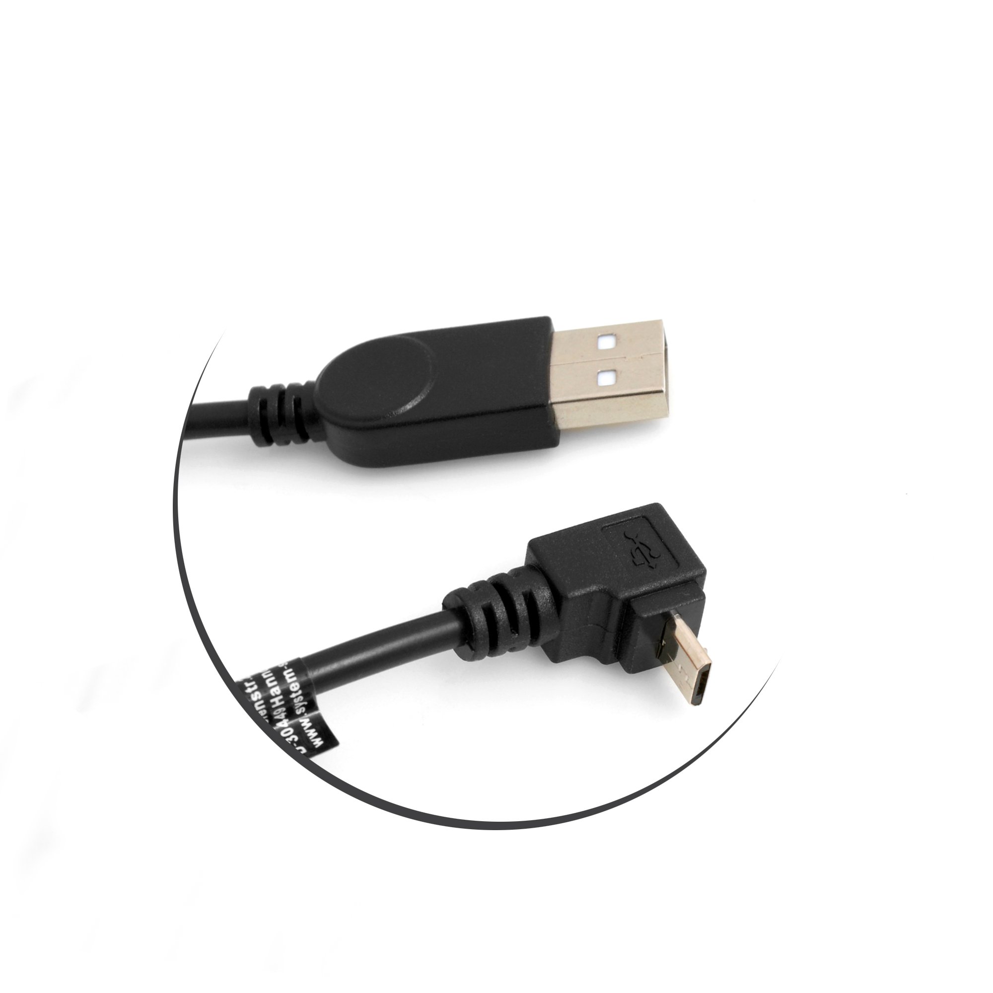 System-S Micro USB 3.0 a USB 3.0 Tipo a 90 ° angolato Cavo Dati da 17 cm