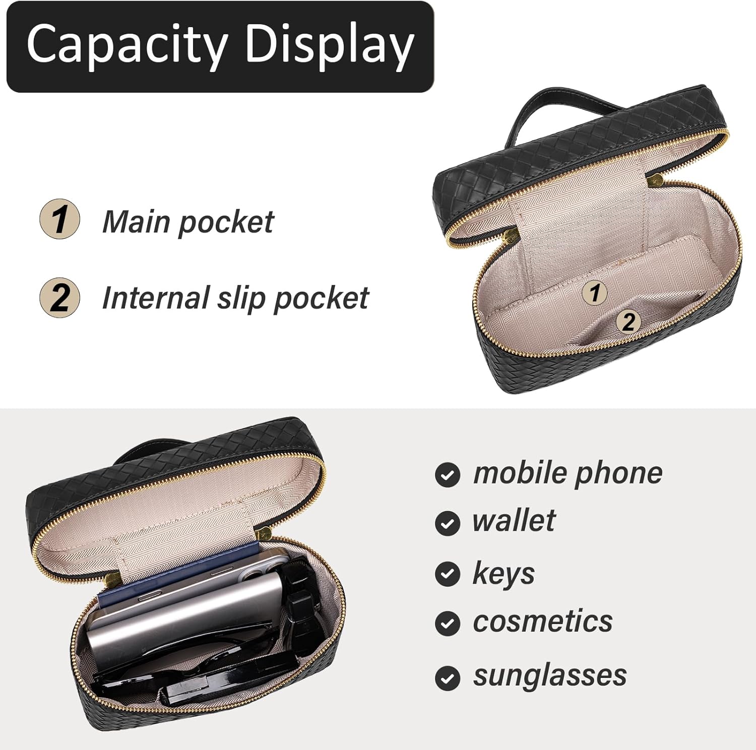 Trendy Shoulder Bags for Women Mini L19 Square Box Satchel Bag Cute PU Leather Crossbody Purse with Adjustable Strap - Image 5