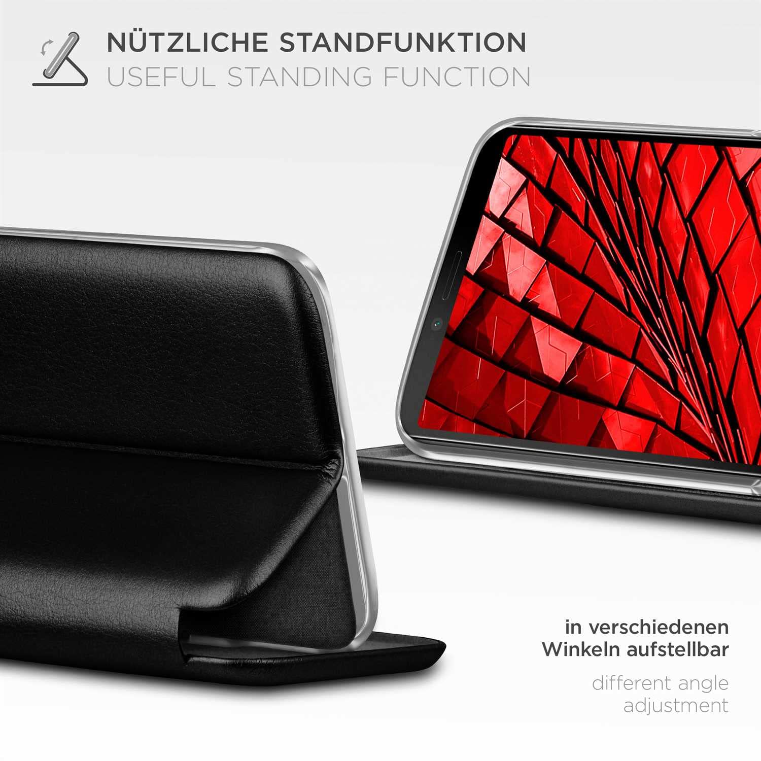 ONEFLOW Business Case Für Sony Xperia XA1 – Flipcover Mit Standfunktion & Kartenfach