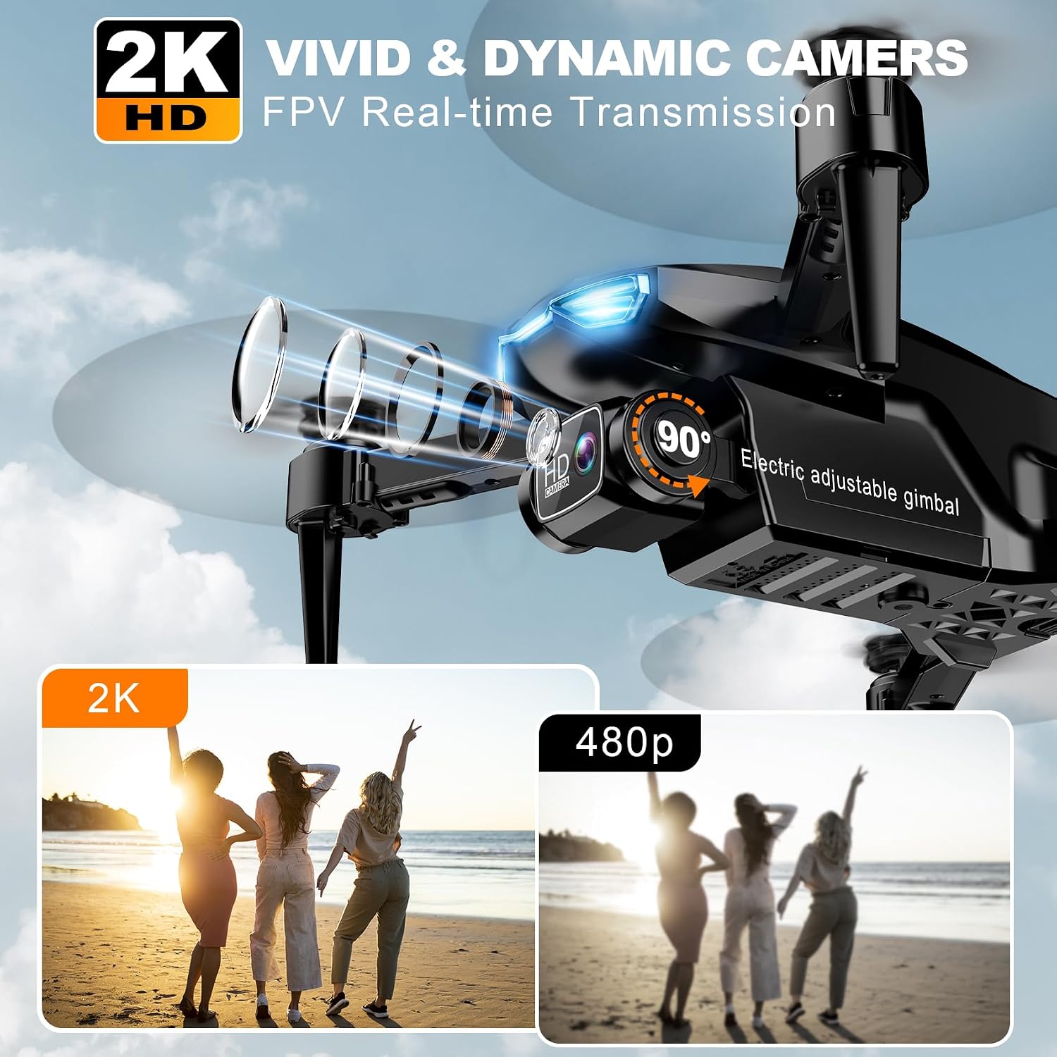 2K FPV Drone with‍ Altitude ‌Hold