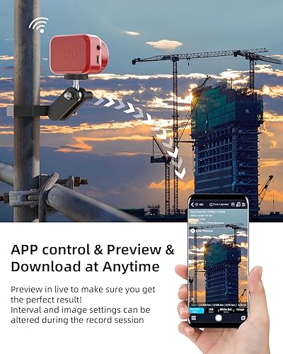Miniatura 2 de ATLI T100 Lite Time Lapse Cámara 1080P HDR WiFi profesional APP Control Manual Focus Timelapse Cámara de video para plantas de construcción de