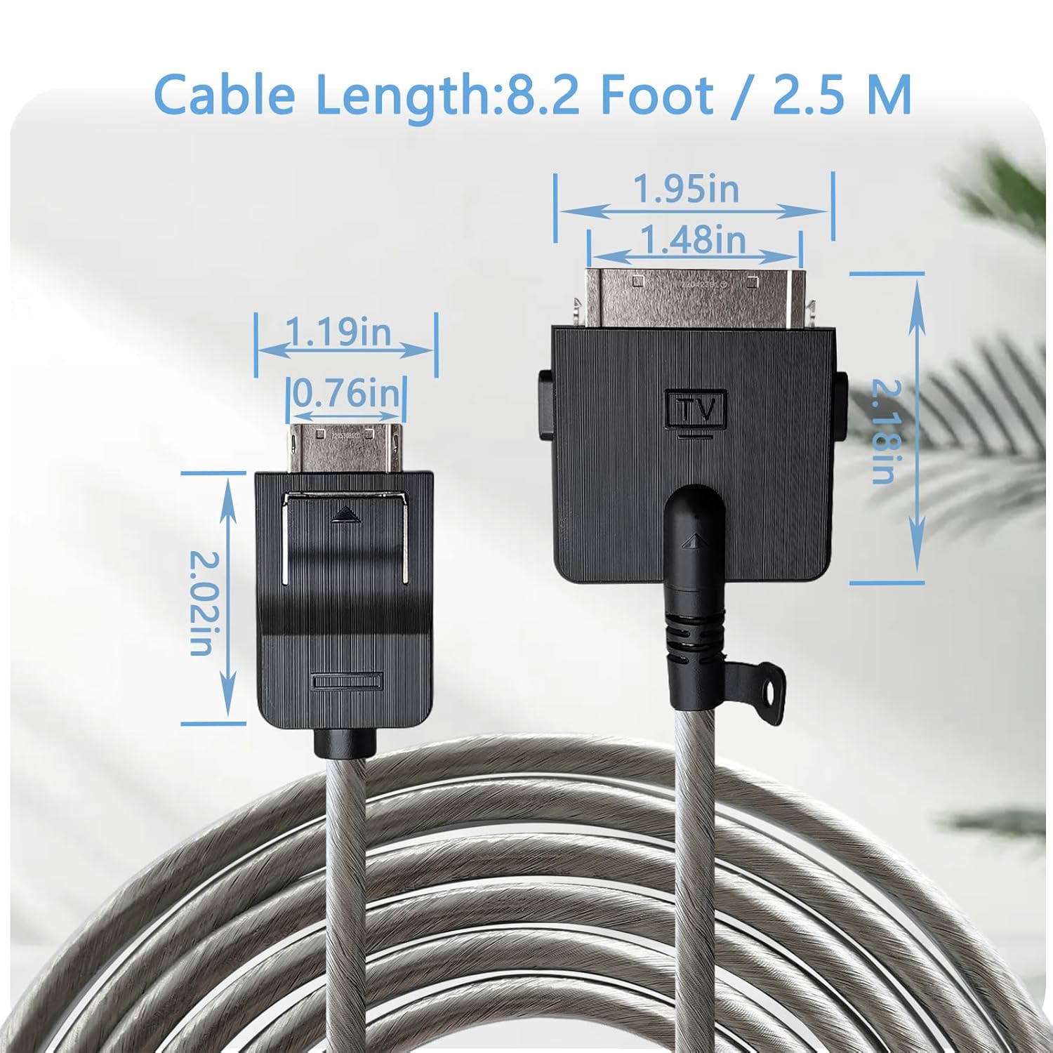 BN39-02688B One Connect Cable Compatible with Samsung QN95A QN95B QN800A QN800B QN900A QN900B Series QLED 4K/8K Smart TV（Fits 2021-2023 TV Model, 2.5m /8.2ft） image 5 of 9 B0CW5LXCHJ