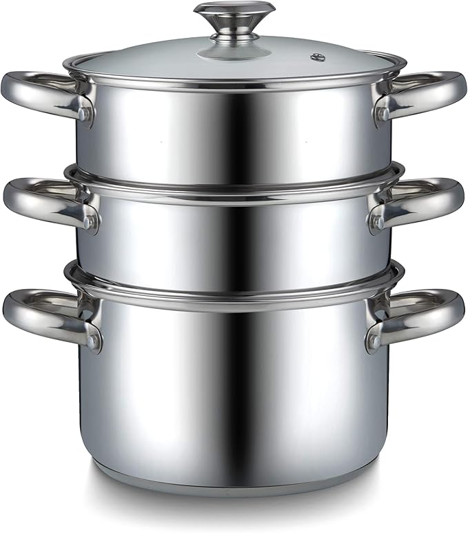 Cook N Home Stainless Steel Saucepan Double Boiler Steamer