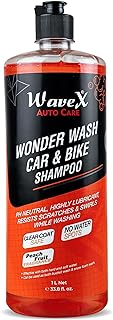 Wavex Wonder Wash Car Shampoo (1L) | Luxurious Car Wash Shampoo, Honey Thick with Super Suds | Car Washing Shampoo with Pe...