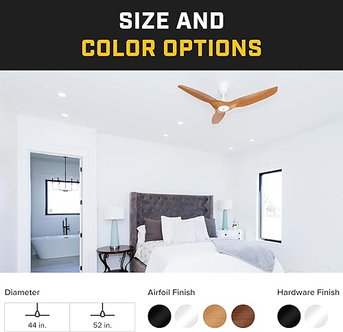 Miniatura 3 de Big Ass Fans Ventilador de techo inteligente Haiku L, refrigeración de bajo consumo para el hogar, dormitorio, oficina, espacio vital y más - 16