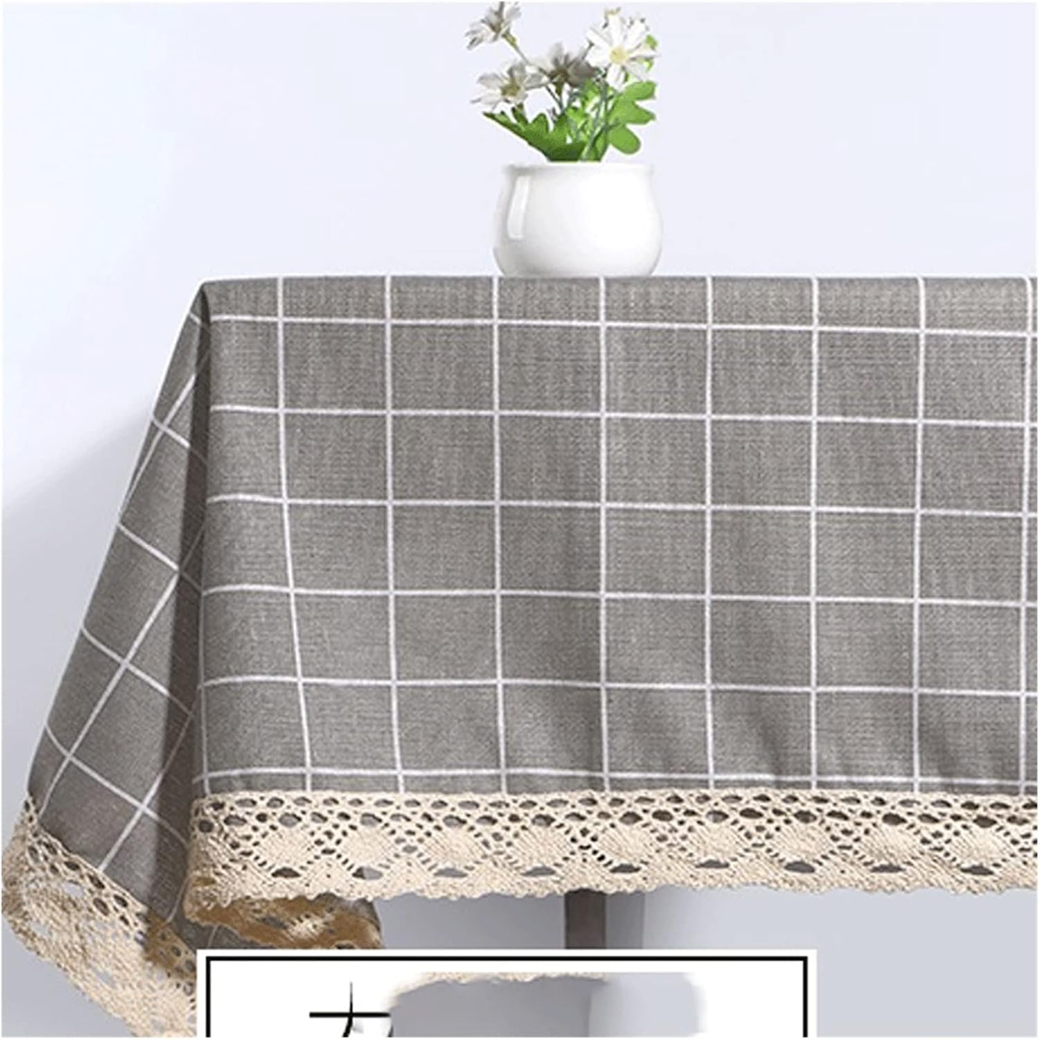 Rectangular Coffee Table Cloth Small Fresh Desk Tablecloth Living Room Household Round Cover Cloth Towel(E,140 x 80cm)