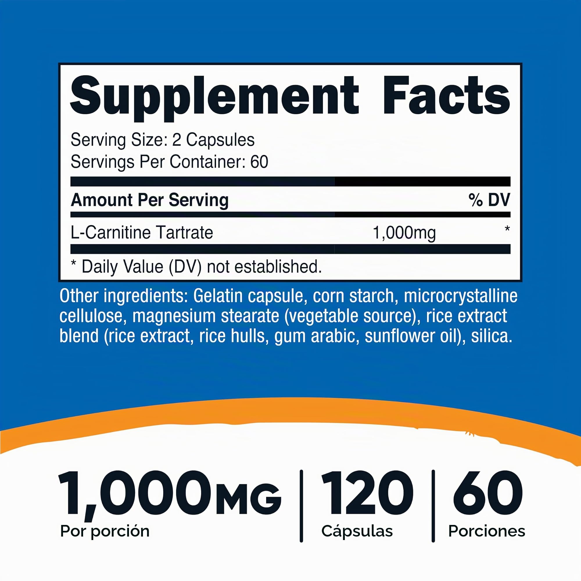 l carnitina tartrato Nutricost de L-carnitina 1000 mg, 120 cápsulas - 500 mg por cápsula (60 porciones) Pack Of:Pack Of - 3 cf-size-6 Mejore su viaje de best bpc-157 brands what