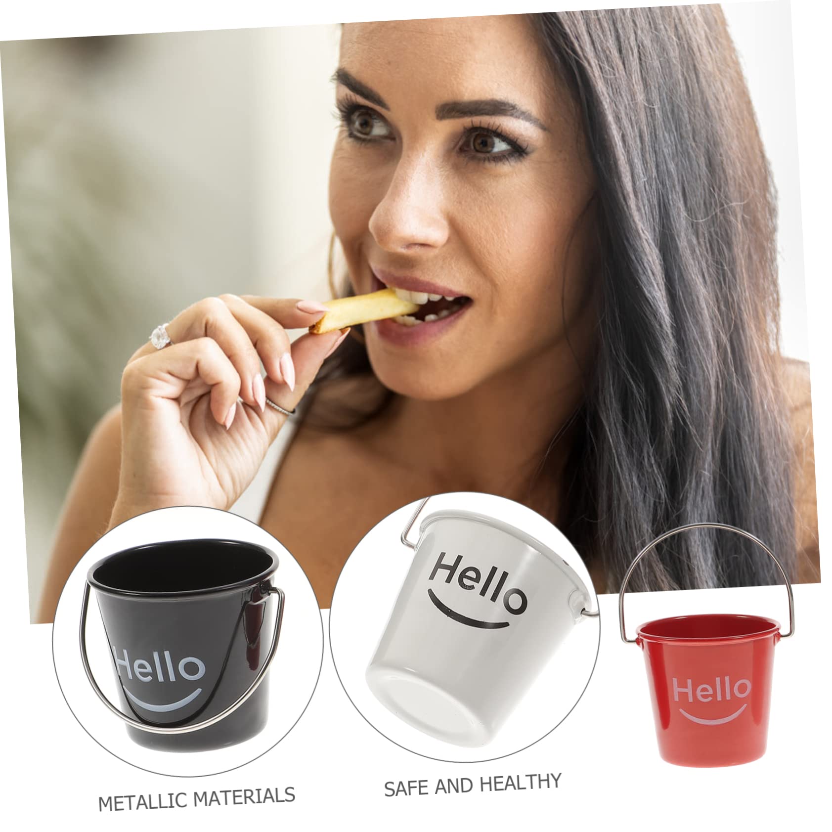 Wakauto 3Pcs Mini Sauce Barrels Dipping Cups for Condiments Healthy and Sauce Containers for Family and Restaurant Use Convenient and Easy to Clean