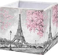 Vista 13 de Cesta de almacenamiento plegable de vaca Highland de 11 x 11 x 11 pulgadas, cubo de almacenamiento para decoración del hogar, cestas