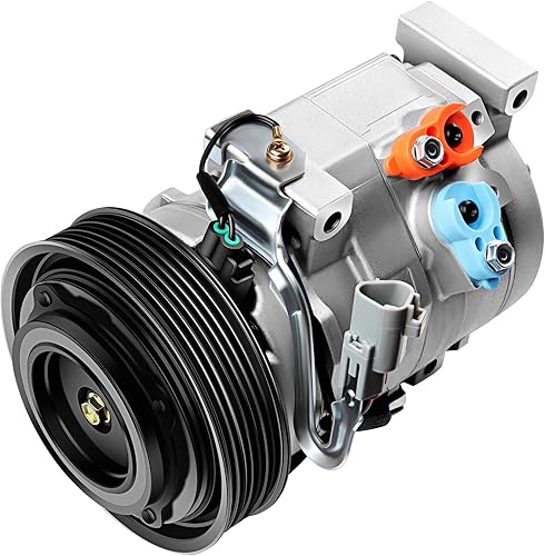 Miniatura 256 de ECCPP Compresor de CA 2001-2006 apto para Hyundai Santa Fe 2.7L Compresor de CA de enfriamiento rápido con embrague