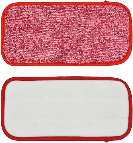 Miniatura 5 de ulafbwur Almohadilla de microfibra 2 piezas de paño suave lavable eficaz reemplazo fregona almohadillas rectangulares herramientas de limpieza de