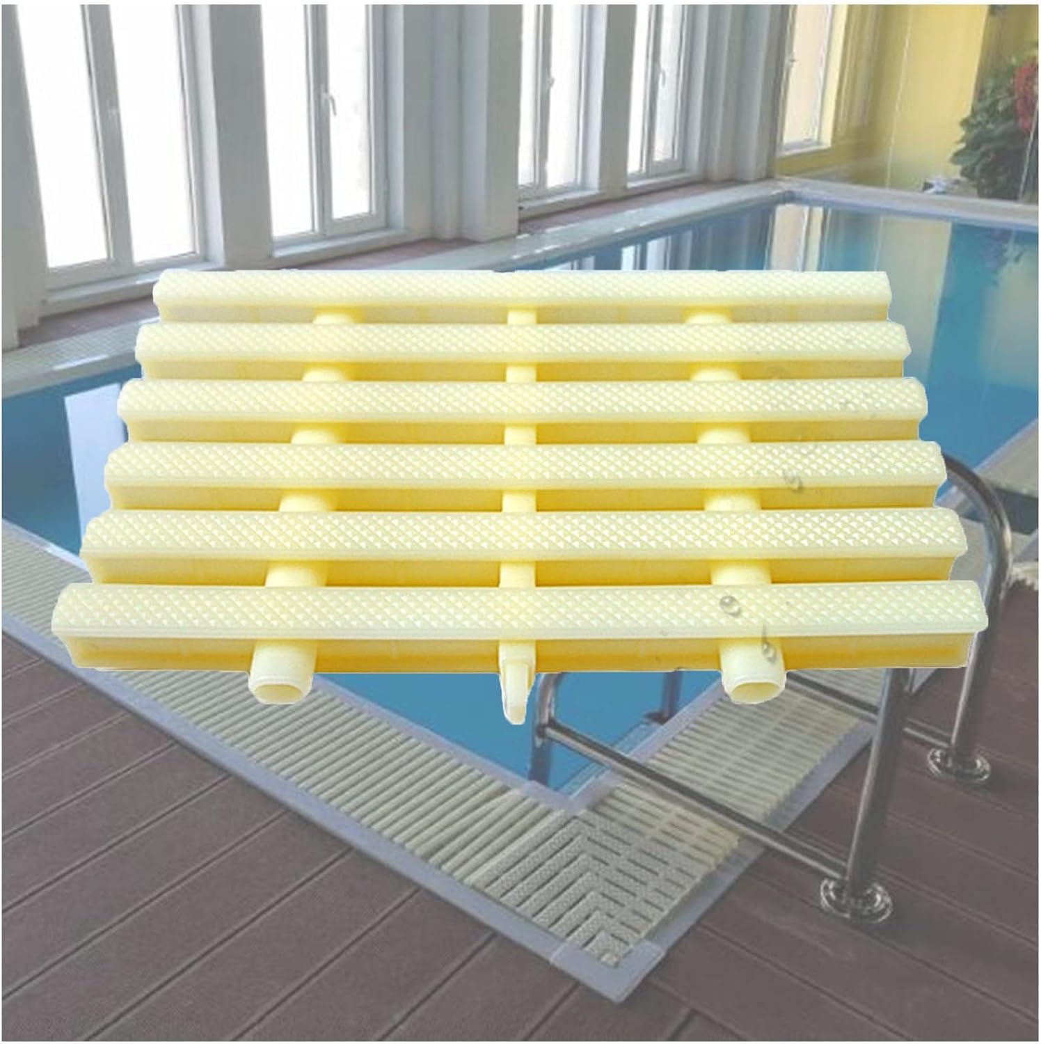 Kratka odpływowa do basenu, 10 sztuk, 15 x 100 cm, zewnętrzna kratka odpływowa na patio, chodniki, farmy, krawędzie domu