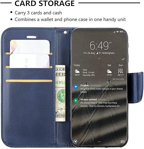 Miniatura 3 de Case for Kalley Black c pro Case Compatible with Kalley Black c pro Phone Case Cover Flip Stand Cover PU Leather YZW Wallet Case Blue