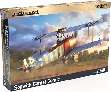 Eduard EDU82175 1/48 Profile Pack British Air Force Sopin Camel Comic Night Fighter Plastic Model Molded Color