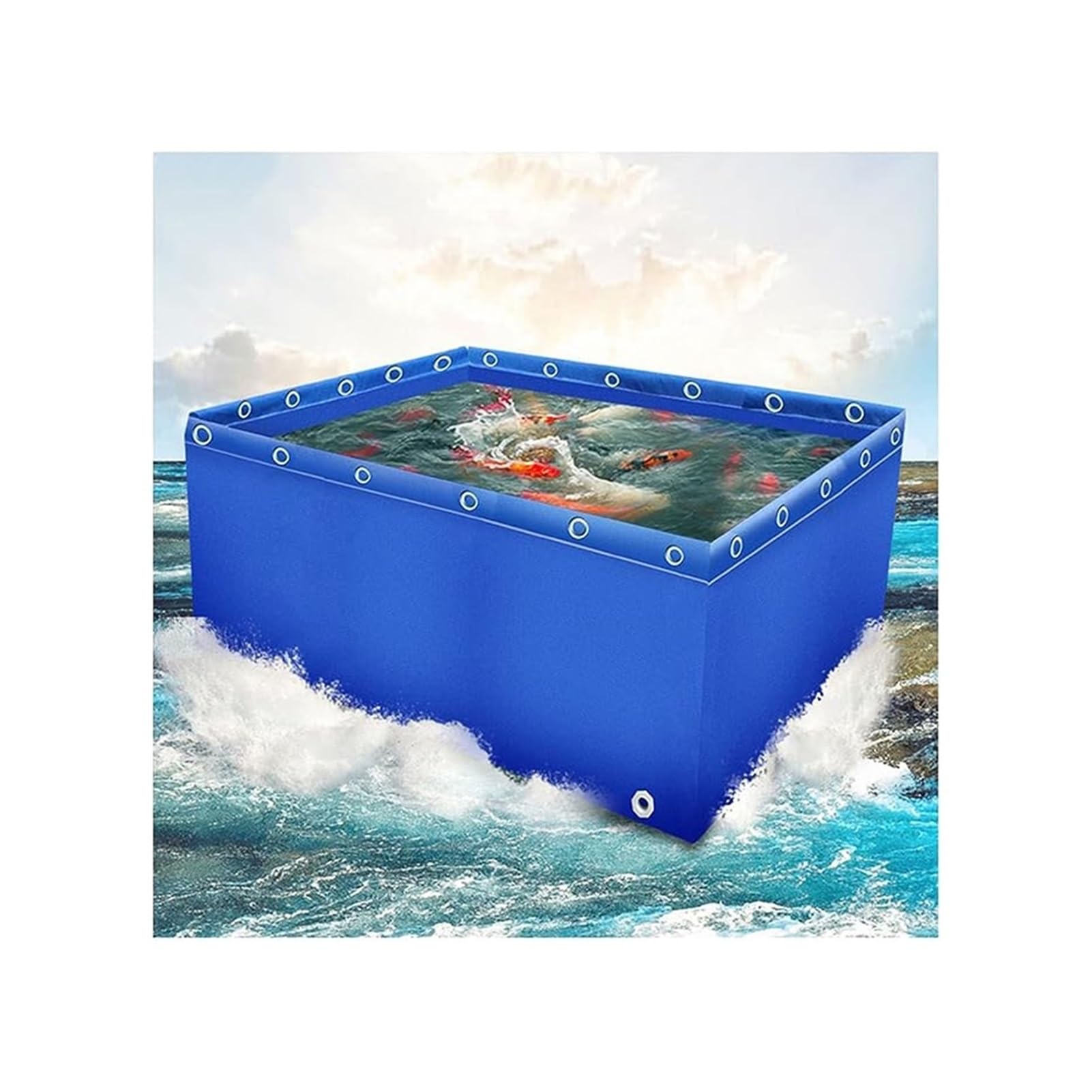 Lona de PVC para estanque impermeable de 2m³ y alta resistencia para cría de peces