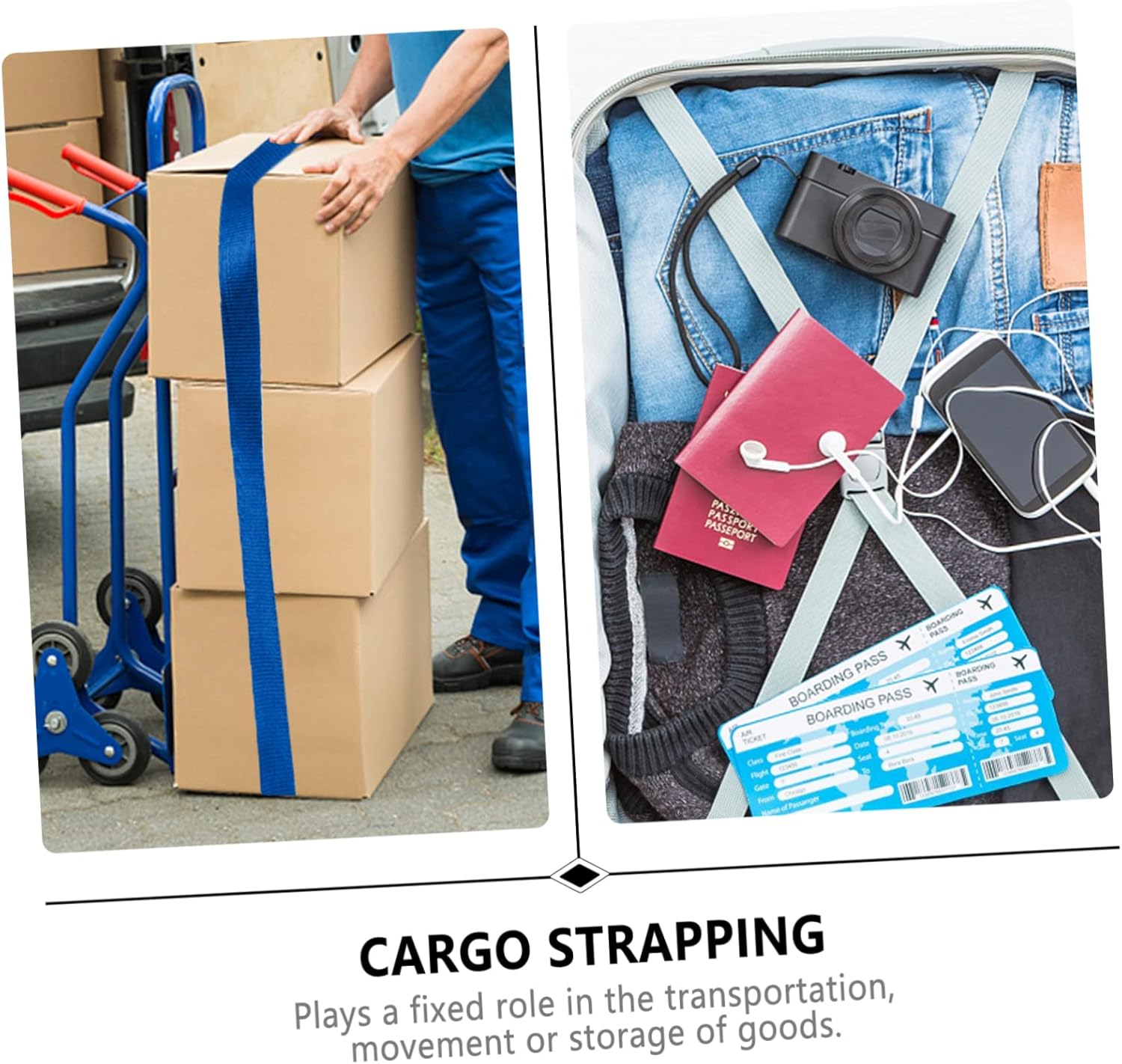 Uonlytech Ratchet Tie Down Strap with Reinforced Metal Buckle Heavy Duty Cargo Binding Belt Blue Nylon for Secure Vehicle Load Fastening and Transport