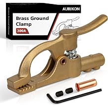 300 Amp Brass Welding Ground Clamp, Heavy Duty Clamp for Welders