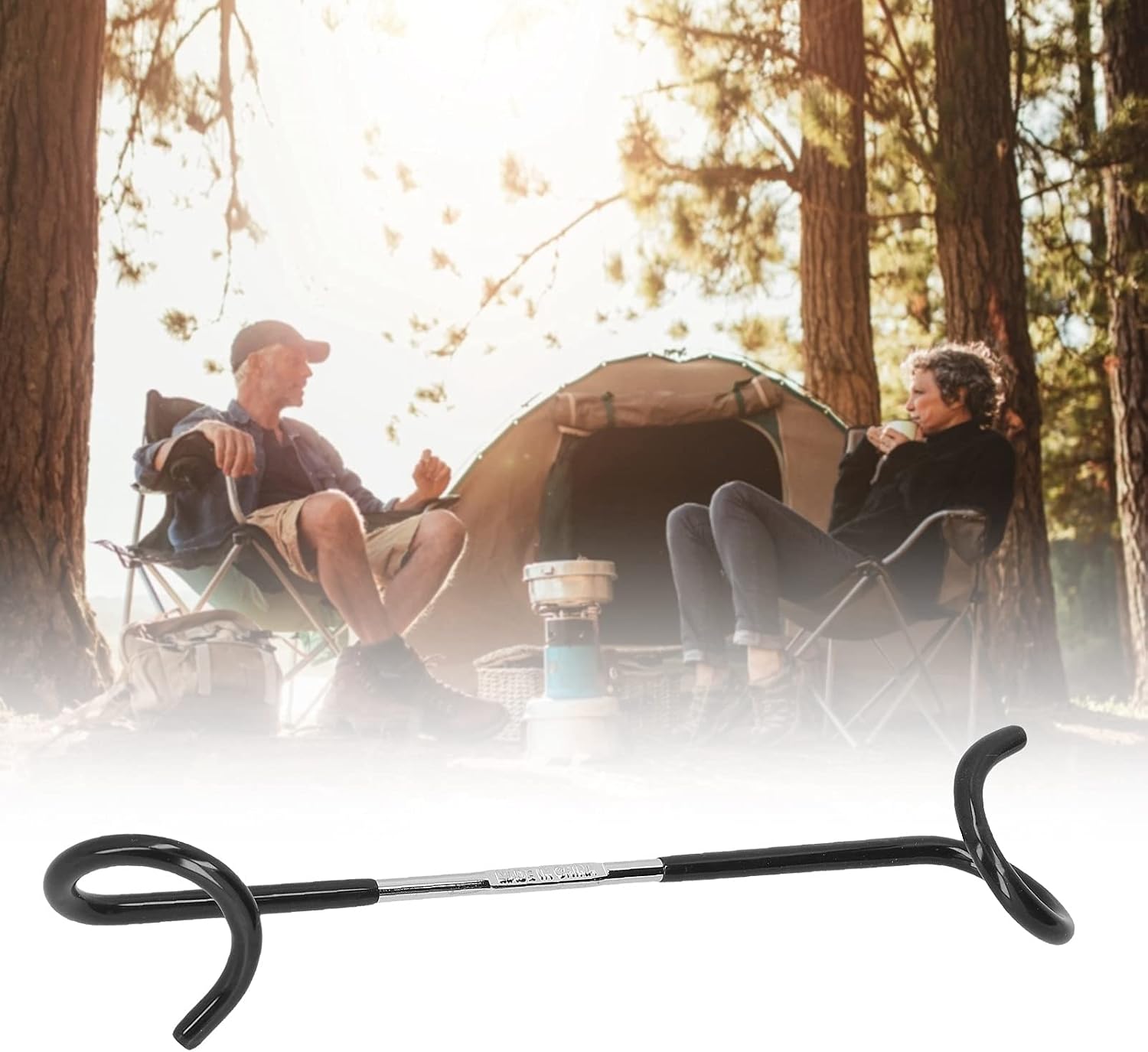 3PCS Multifunctional Tent Light Hook S Shape Hanger Holder Camping Outdoor Garden